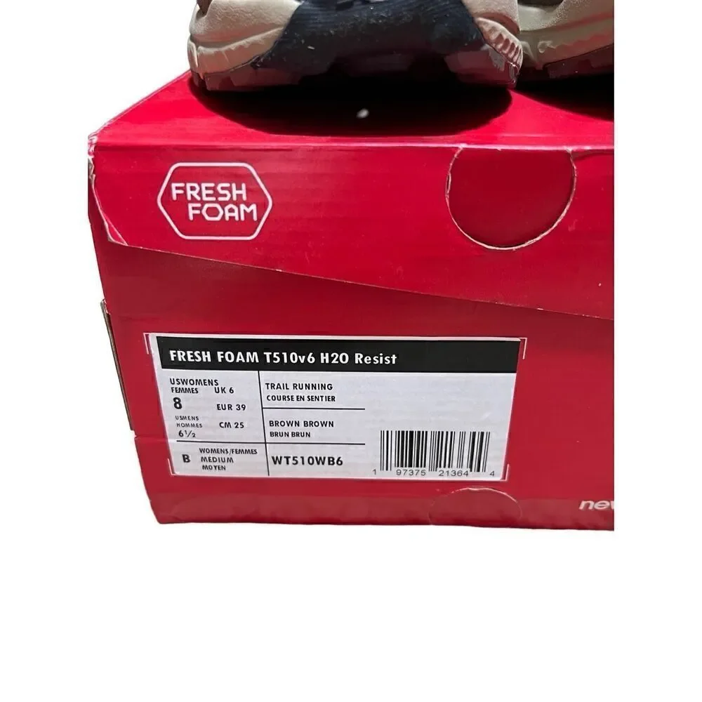 New Balance Women Fresh Foam T510v6 H2o Resist US Size 8 Woman 6.5 Men